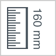 Roll height: 160 mm