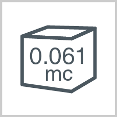 Volume: 0.061 mc
