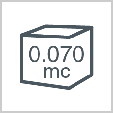 Volume: 0.070 mc
