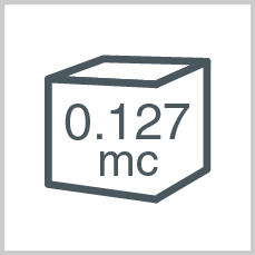 Volume: 0.127 mc