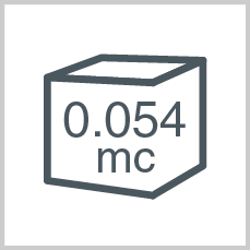 Volume: 0.054 mc