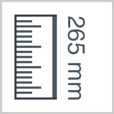 Roll height: 265 mm