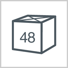 Packets/rolls per box/polybag: 48