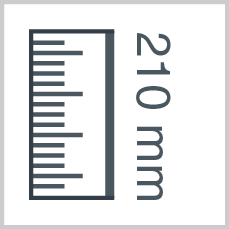 Roll height: 210 mm