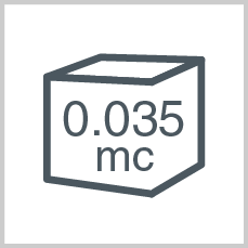 Volume: 0.035 mc