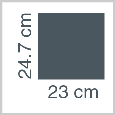 Sheet dimensions: 24.7 x 23 cm