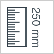Roll height: 250 mm